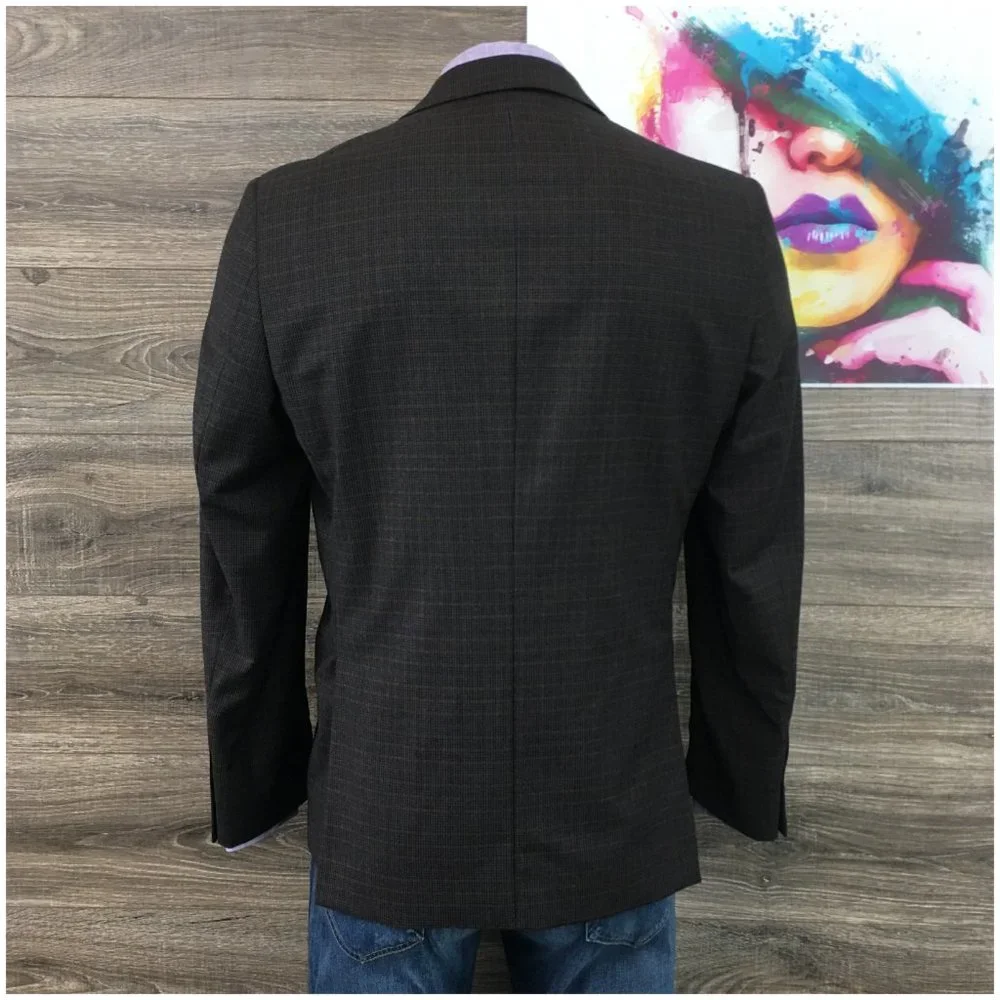 Marc Martin Mens Blazer Sport Coat Two Button‎ Jacket Wool 44R Men Casual Suits